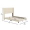 Flash Furniture Beige Queen Platform Bed with Headboard YK-1078-BEIGE-F-GG - alternate 8